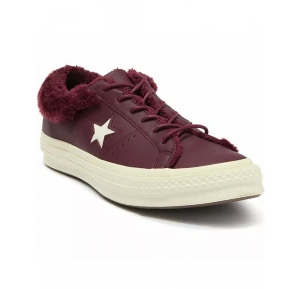 Converse One Star Ox Fuzzy Sneakers - Picture 2 of 10
